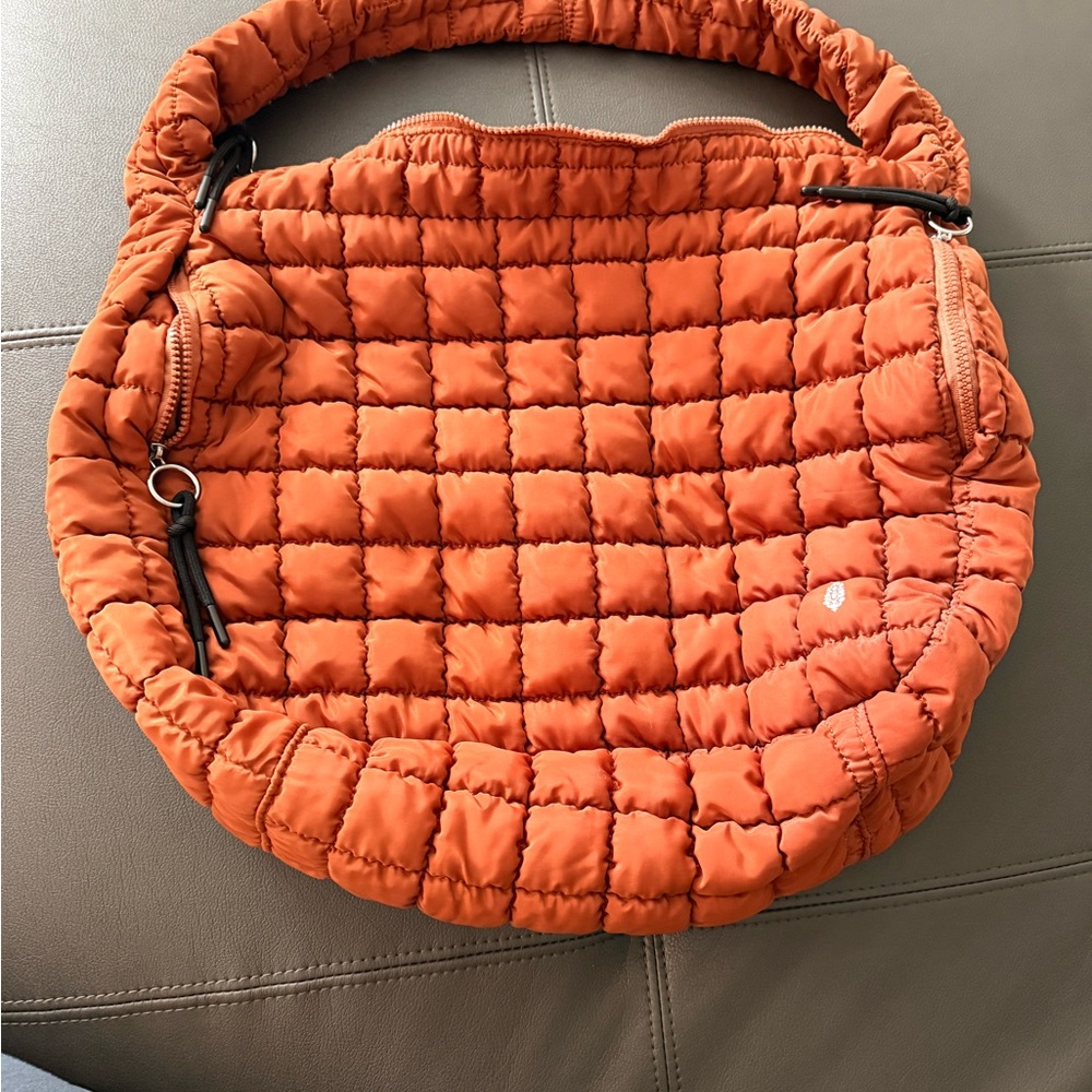 FP Movement by Free People Quilted Orange Shoulder Bag